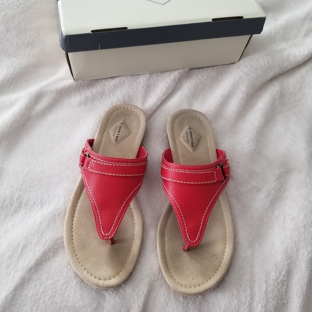 St. John's Bay Red Sandal size 11